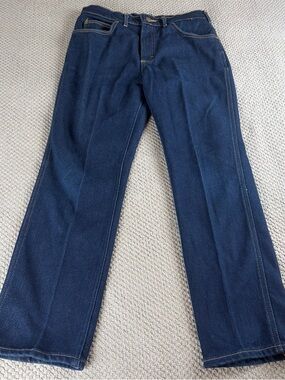 Vintage Lee Jeans 33x30 Actual (30x27) Leather Back Patch Union Garment Workers